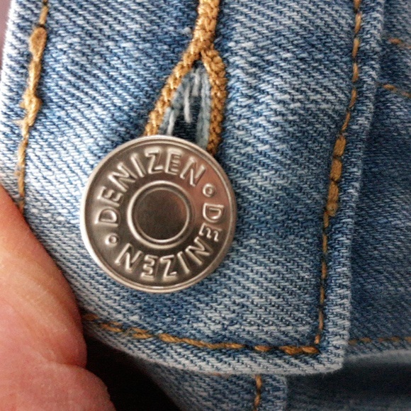 Levi's Light Blue Taper Skinny Denizen Jeans Distressed Boho Denim - Picture 9 of 9